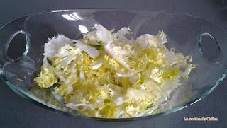 Ensalada de pulpo con chips de ajo