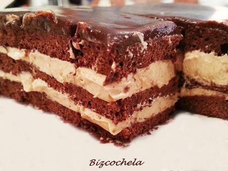 TARTA DE CHOCOLATE  Y  MOKA