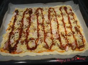 pizza barbacoa casera