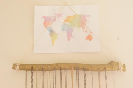 DIY: Rama para colgar tus collares.
