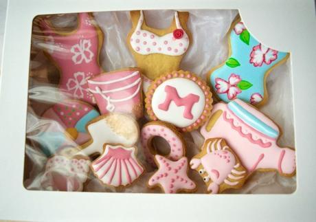 Galletas sin lácteos decoradas con glasa para el verano Galletas sin lácteos decoradas con glasa para el verano