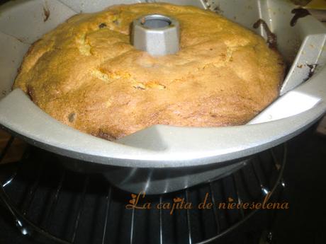 Bundt de maiz y chocolate