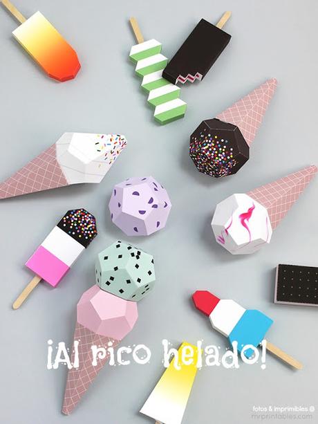 ¡¡AL RICO HELADO!!  UN CORTA+PEGA PARA REFRESCAR OTRO FINDE LLUVIOSO