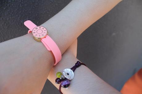 Orange + Fucsia Bracelets