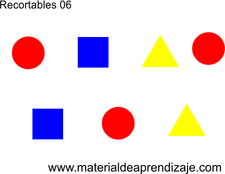 Clasificación por color: Lógico matemática 3 años