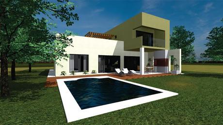 Modelo de Vivienda con piscina de 135m2