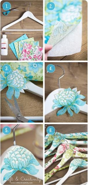 Decorando perchas con Decoupage [DIY]