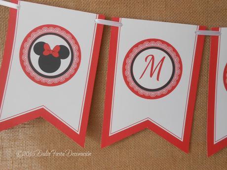 Kit de decoración personalizada Minnie y Mickey Mouse