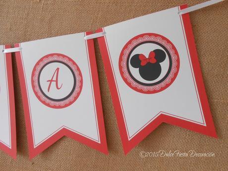 Kit de decoración personalizada Minnie y Mickey Mouse