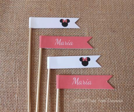 Kit de decoración personalizada Minnie y Mickey Mouse