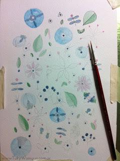 Globos en el jardín