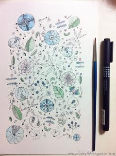 Globos en el jardín