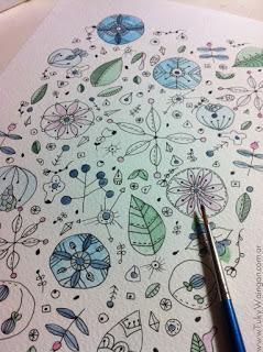 Globos en el jardín