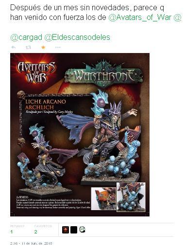 Comunicado de Avatars of War sobre el Liche Arcano