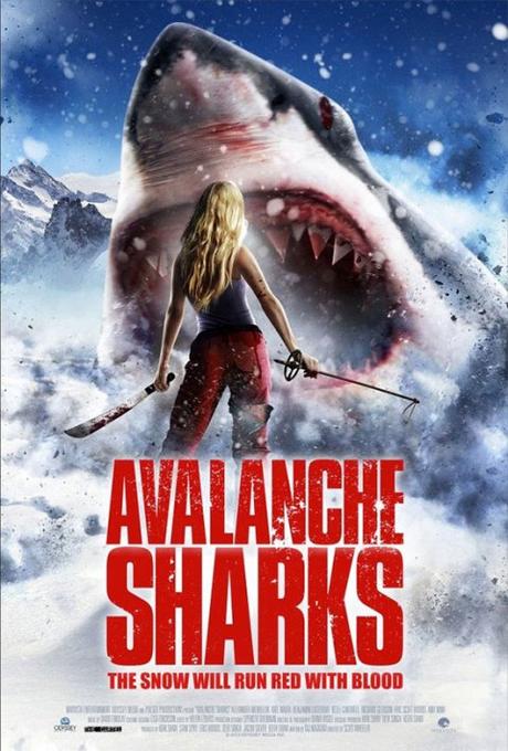Póster y trailer de #AvalancheSharks