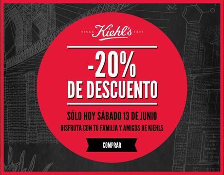 ¡SOLO HOY! -20% de descuento en Kiehl's