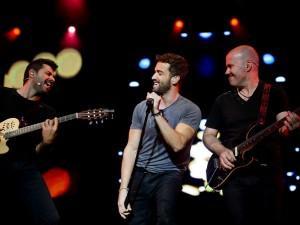 Pablo Alborán durante su concierto en Las Ventas