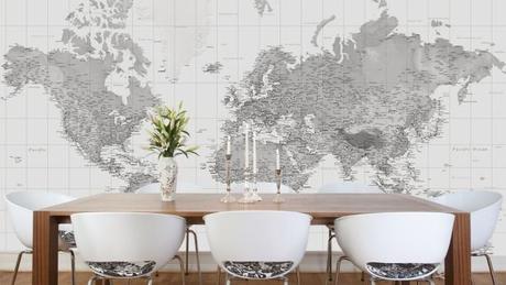 ¿Viajar desde casa? Decora con mapas