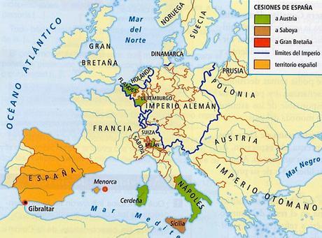 mapa tratado de utrech