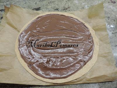 Pizza integral de nutella.