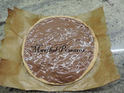 Pizza integral de nutella.