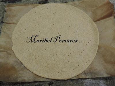 Pizza integral de nutella.