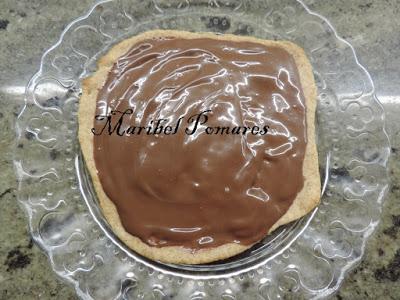 Pizza integral de nutella.