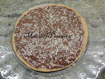 Pizza integral de nutella.