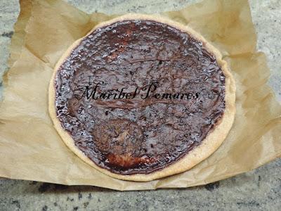 Pizza integral de nutella.