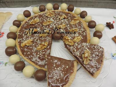 Pizza integral de nutella.