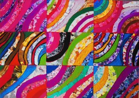 Collage y esgrafiado