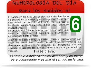Numerología del día de nacimiento: 6, 15 y 24