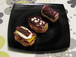 Pintxos de cecina Pintxos de cecina