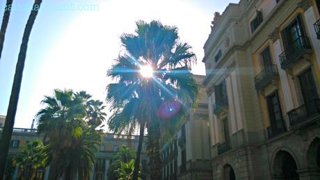 lugares con encanto plaza real plaça reial Barcelona gaudí 