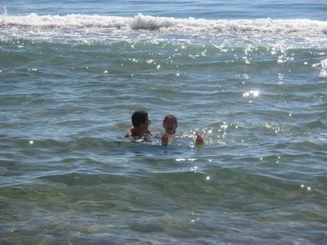 playa, los arenales, alicante, bikini, baño, castillos de arena, 