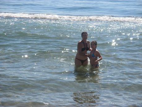 playa, los arenales, alicante, bikini, baño, castillos de arena, 