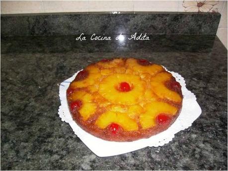 Tarta de piña, en thermomix  al reves