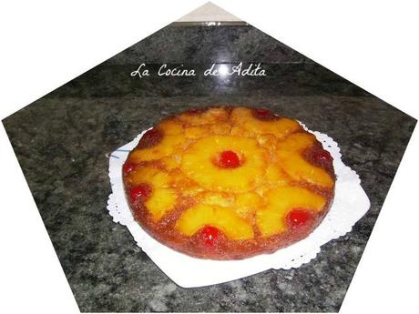 Tarta de piña, en thermomix  al reves