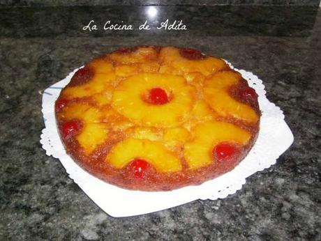 Tarta de piña, en thermomix  al reves