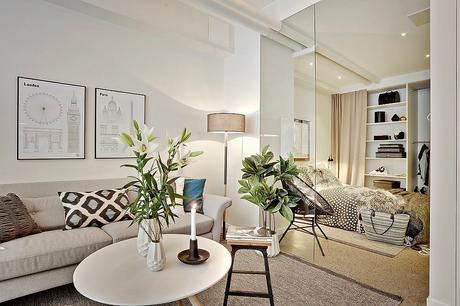 Un estudio de estilo contemporáneo: Mucho diseño y buenas ideas para separar ambientes.