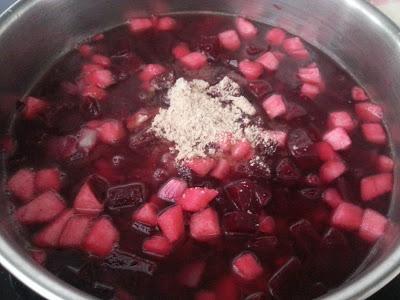 CREMA FRÍA  DE  REMOLACHA Y MANZANA