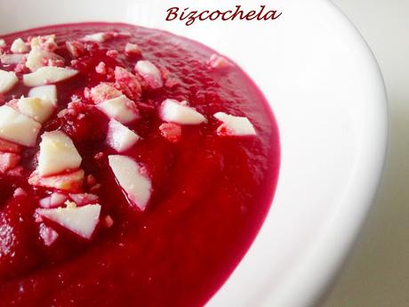 CREMA FRÍA  DE  REMOLACHA Y MANZANA
