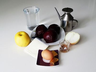 CREMA FRÍA  DE  REMOLACHA Y MANZANA