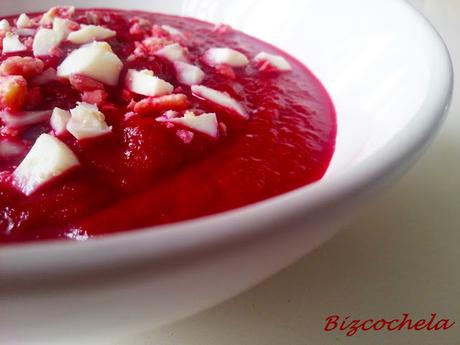 CREMA FRÍA  DE  REMOLACHA Y MANZANA