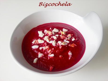 CREMA FRÍA  DE  REMOLACHA Y MANZANA