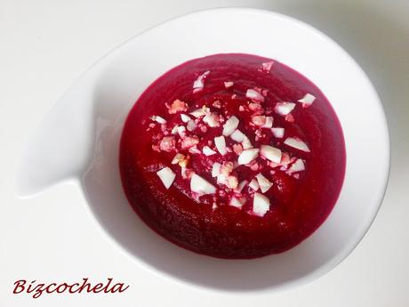 CREMA FRÍA  DE  REMOLACHA Y MANZANA