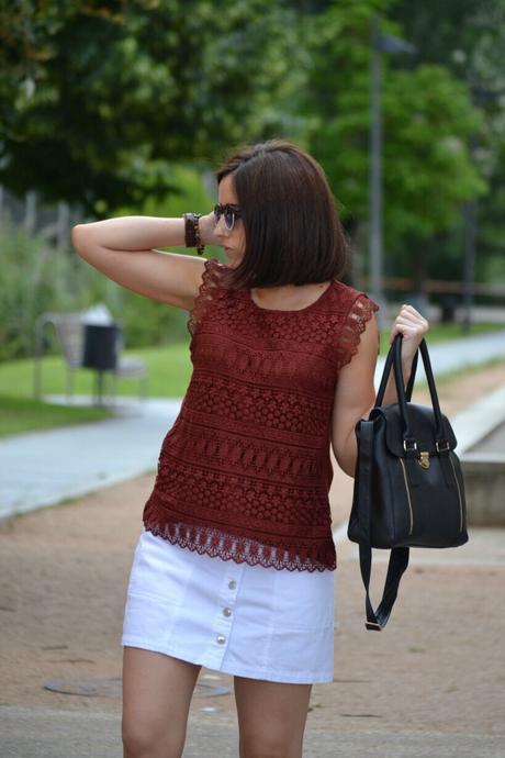 Falda trapecio + romanas Falda trapecio + romanas