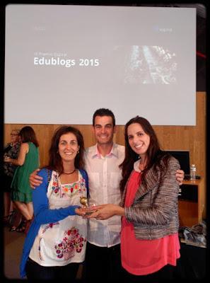 ¡Somos PEONZA DE ORO en el Premio Espiral Edublogs 2015!
