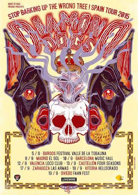 Diamond Dogs darán ocho conciertos en septiembre en España
