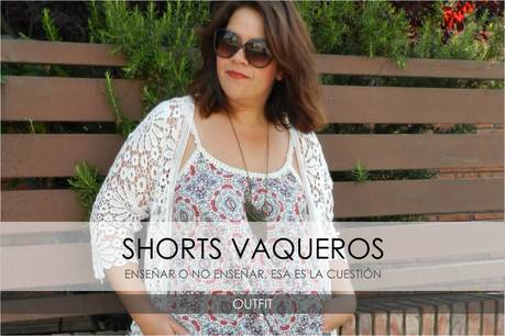 TOP SPF & DENIM SHORT · Outfit